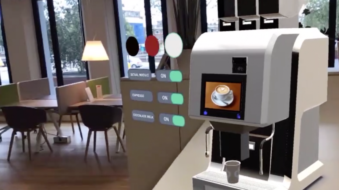 your coffee machine in AR