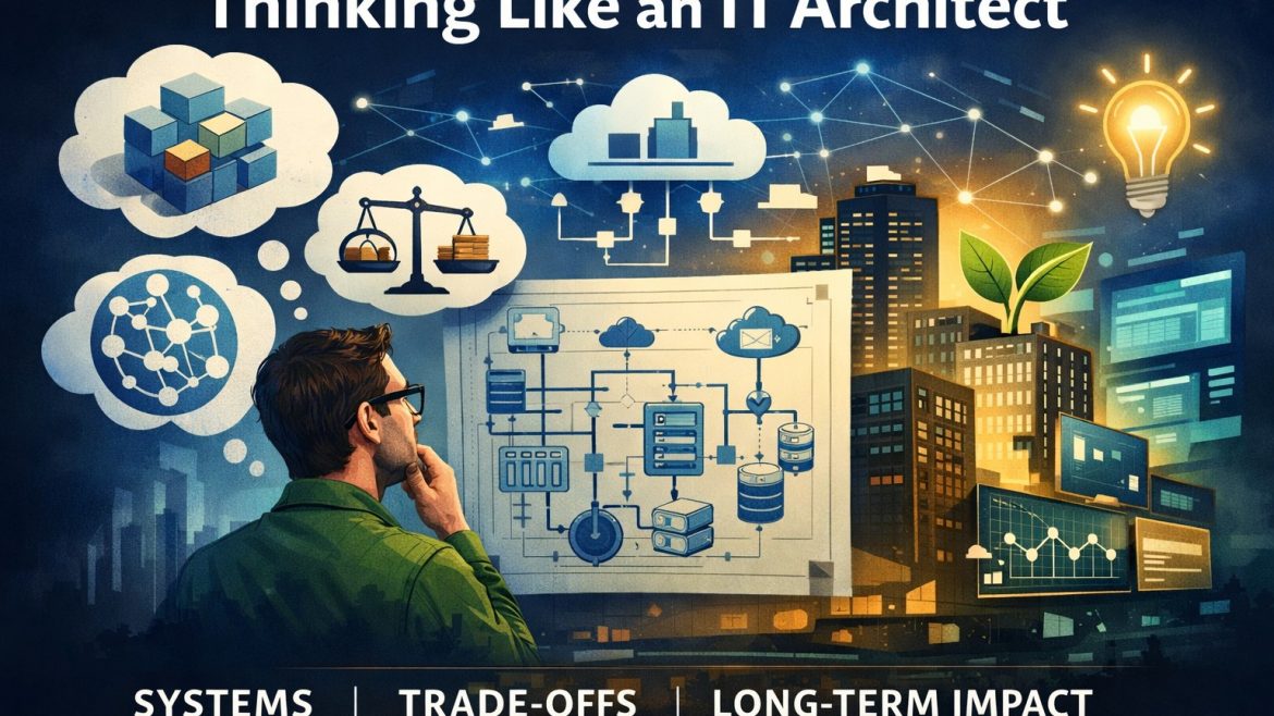 As part of the TestingSaaS Skill Maturity Framework: Thinking like an IT-architect