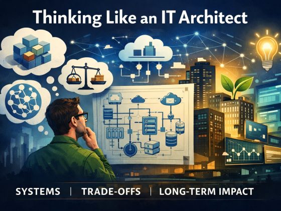As part of the TestingSaaS Skill Maturity Framework: Thinking like an IT-architect