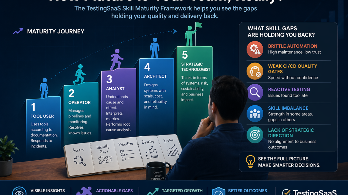 How the TestingSaaS Skill Maturity Framework help you fill the skill gaps of your DevOps team